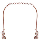 Kord Store Rose Gold Plated Fascinating CZ Studded Floral Jewellery Set For Women