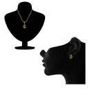 Mahi Antique Finished Gold Plated Peacock Pendant Set For Women