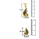 Mahi Antique Finished Gold Plated Peacock Pendant Set For Women