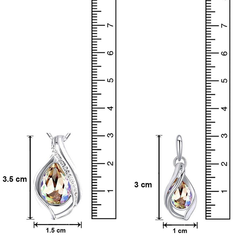 Mahi Waterdrop LCT Pendant set