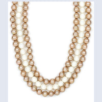 Mahi Tripple Layerd Artificial Pearl Necklace for Women (NL11037948G)