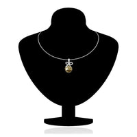 Mahi Liana Collection Brown Rhodium Plated Made with Swarovski Crystal Pendant Set for Women