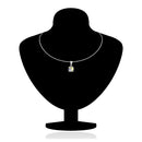 Mahi Liana Collection Rhodium Plated Made with Swarovski Crystal Pendant Set for Women