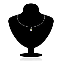 Mahi Liana Collection Rhodium Plated Made with Swarovski Crystal Pendant Set for Women