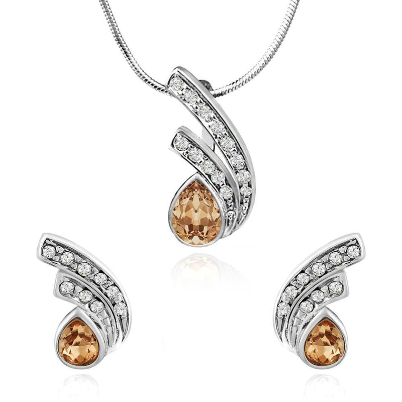 Swarovski Nice Necklace, White, Gold-tone plated | Odel.lk