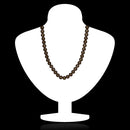 Mahi Gold Plated Pearl Brown Necklace with Swarovski Elements For Women