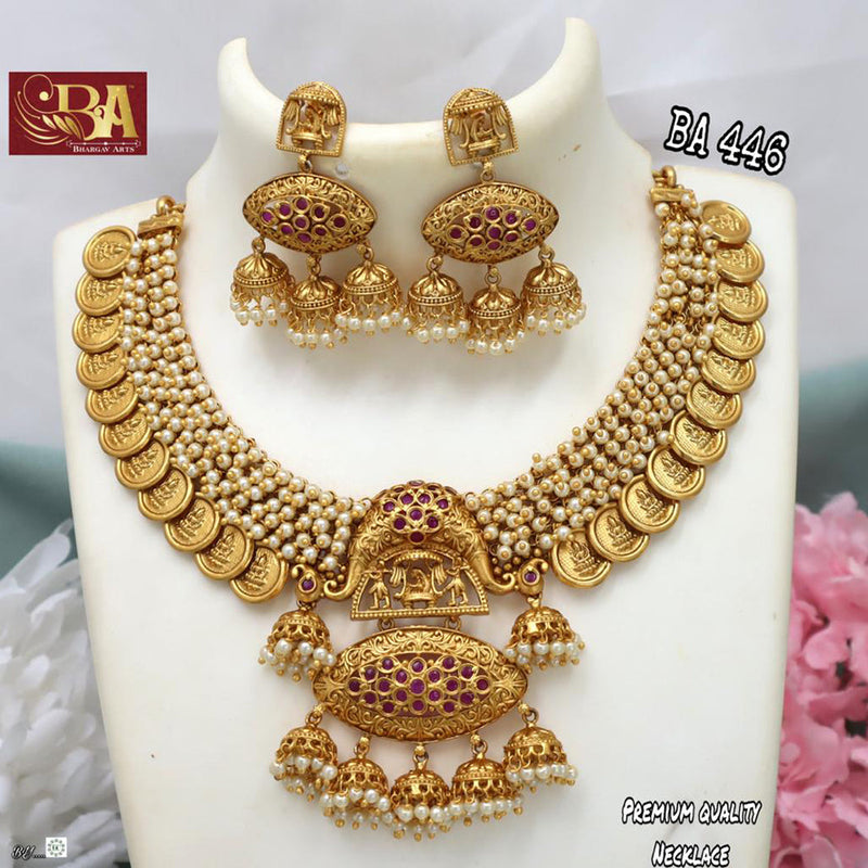 Bhargav Arts Gold Plated Necklace Set