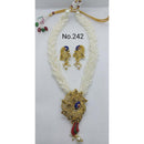 Labdhi Creation Gold Plated Pack Of 6 Kundan & Pearl Choker Peacock Necklace Set ( assorted color )- No.242