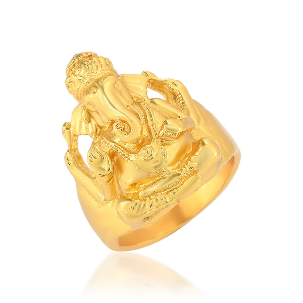 Ganesh ring | Mens ring designs, Gold rings fashion, Mens gold rings