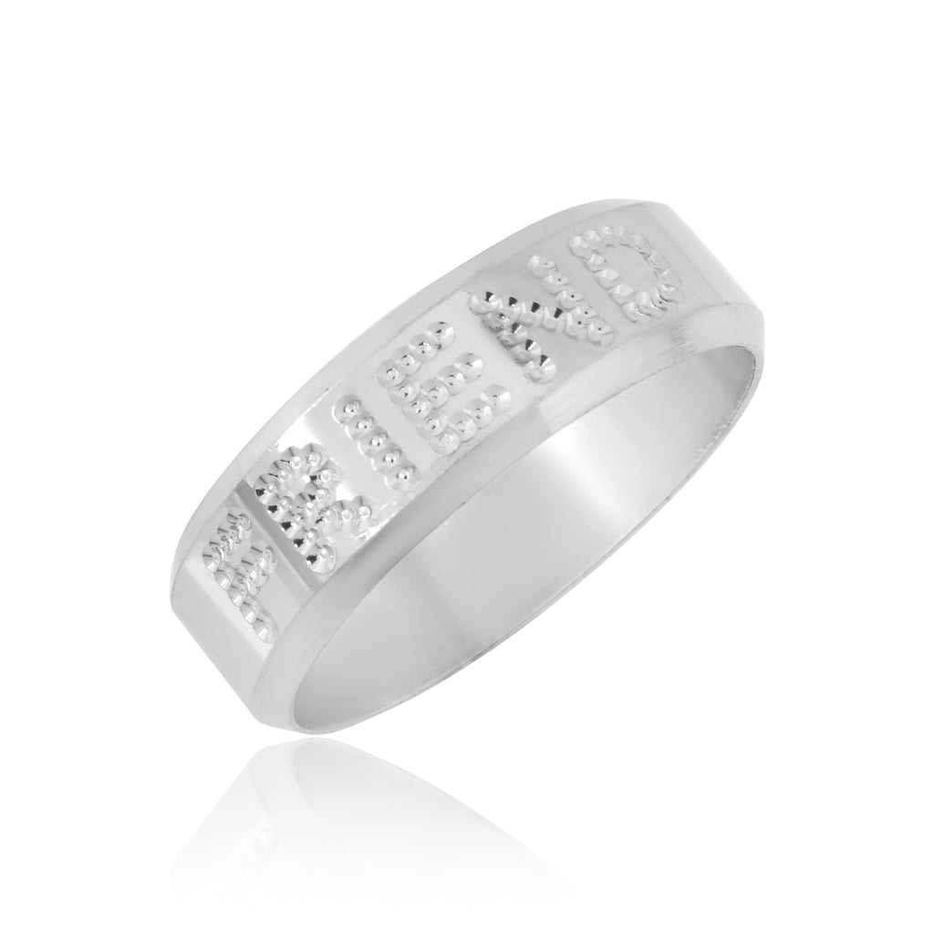 Avarta Jewellery 92.5 Sterling Silver Unisex Challa Ring Band With American  Diamonds - Avarta Jewellery