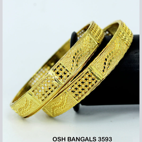 Mahavir Forming Gold Plated Bangle Set - OSH BANGALS 3593