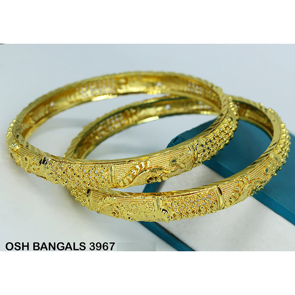 Mahavir Forming Gold Plated Bangle Set - OSH BANGALS 3967