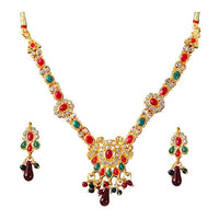 The99Jewel Austrian Stone Gold Plated Necklace Set - 1100825