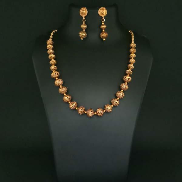 Utkrishtt Gold Plated Copper Necklace Set - 1108344