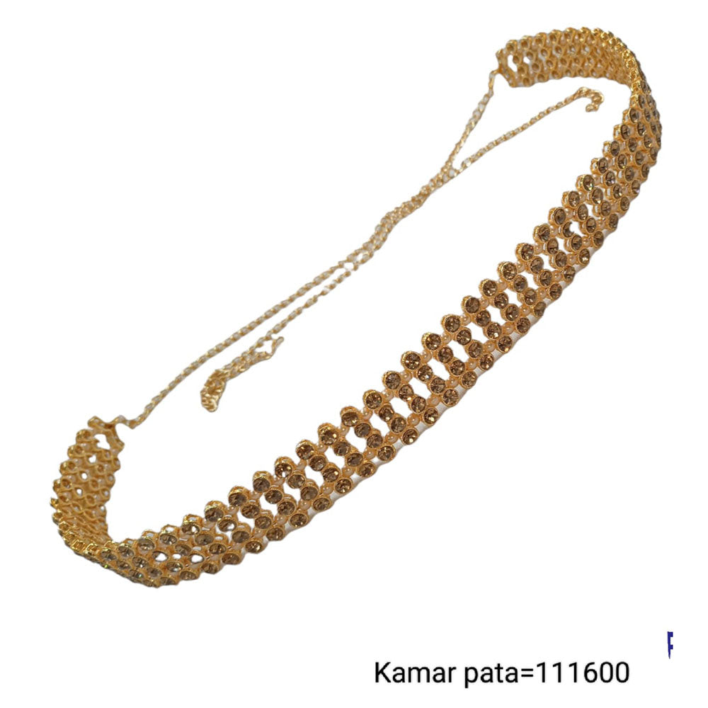 Padmawati Bangles Gold Plated Austrian Stone Chain Kamarband