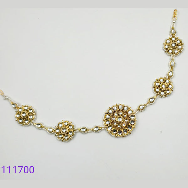 Padmawati Bangles Gold Plated Kundan Sheeshphool Hair Accessories For Women