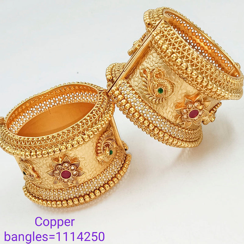 Padmawati Bangles Copper Openable Screw Bangles Set  - PBBAN69