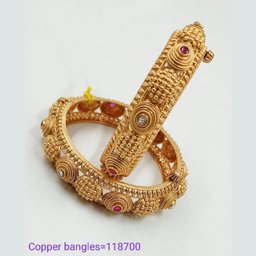 Padmawati Bangles Copper Openable Screw Bangles Set  - PBBAN72