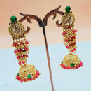 Padmawati Bangles Gold Plated Austrian Stone And Pearl Jhumki Earrings