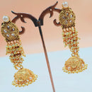 Padmawati Bangles Gold Plated Kundan & Pearl Jhumki Earrings