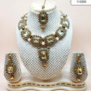 Padmawati Bangles Gold Plated Austrian Stone Choker Necklace Set