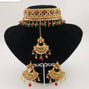 Padmawati Bangles Gold Plated Austrian Stone Choker Necklace Set