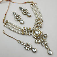 Padmawati Bangles Gold Plated Austrian StoneBeads Choker Necklace Set