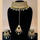 Padmawati Bangles Gold Plated Beads & Kundan Choker Necklace Set