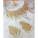 Padmawati Bangles Gold Plated Austrian Stone And Pearl Choker Necklace Set