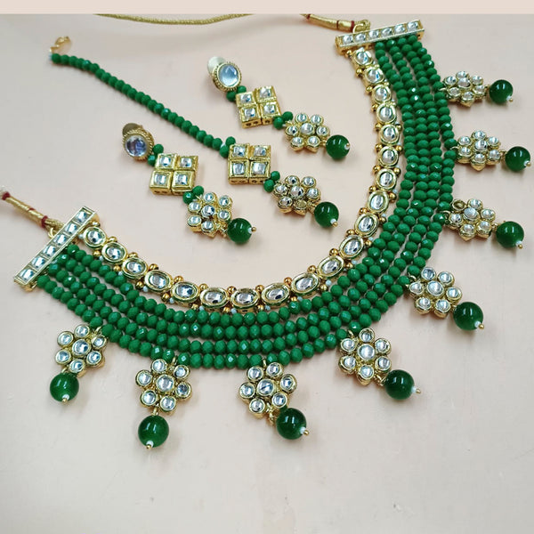 Padmawati Bangles Gold Plated Kundan And Pearl Choker Necklace Set