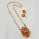 Padmawati Bangles Gold Plated Stone And Pearl Necklace Set