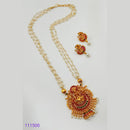 Padmawati Bangles Gold Plated Stone And Pearl Necklace Set