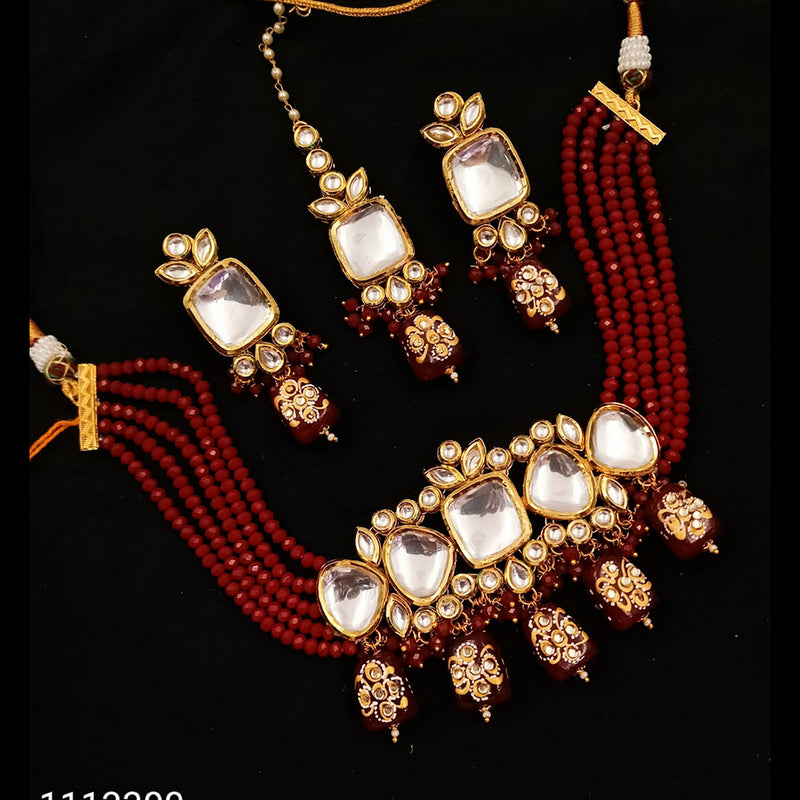 Padmawati Bangles Heavy Kundan Bollywood Style Bridal Necklace Set
