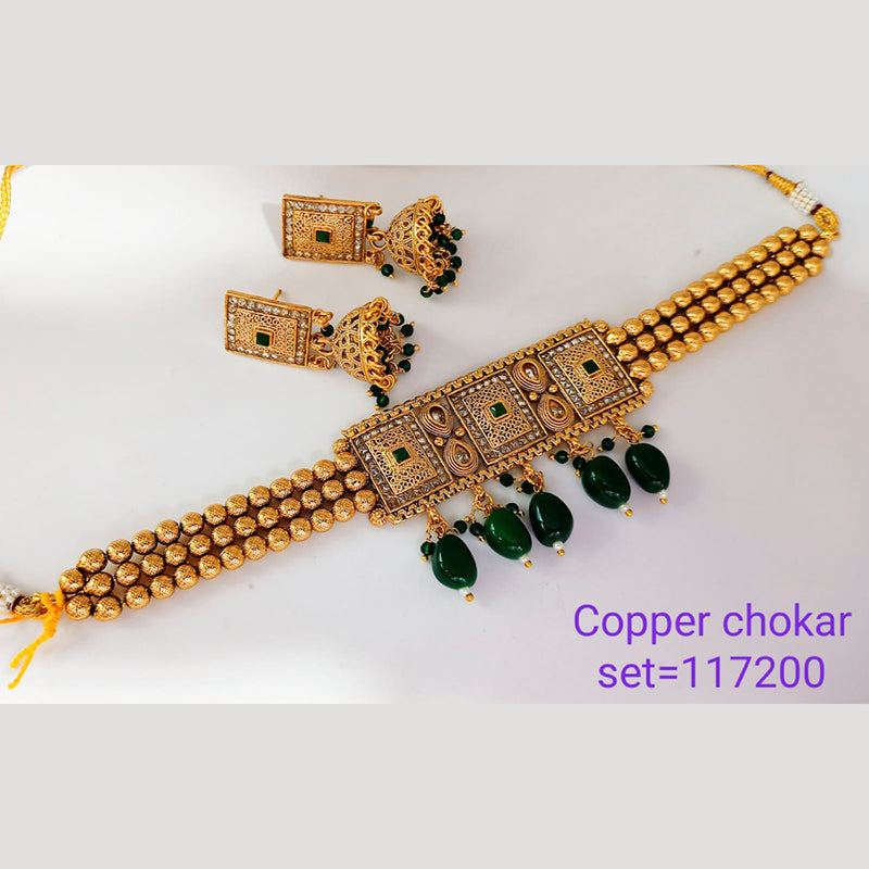 Padmawati Bangles Copper Choker Necklace Set
