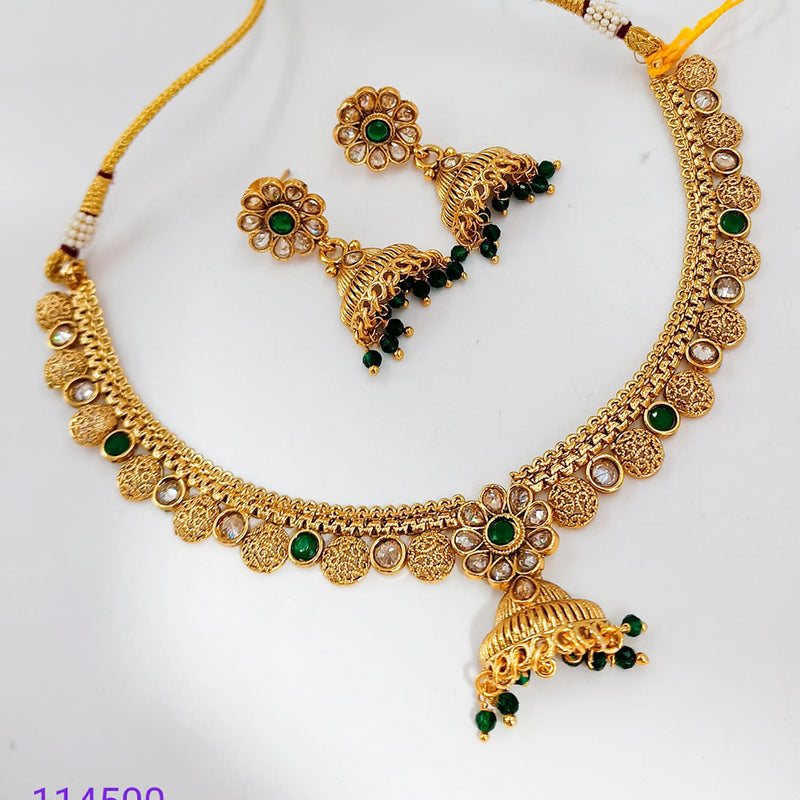 Padmawati Bangles Gold Plated Kundan Stone Necklace Set