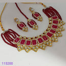 Padmawati Bangles Kundan And Pearl  Necklace Set With Maang Tikka