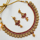 Padmawati Bangles Crystal Beads Copper Necklace Set