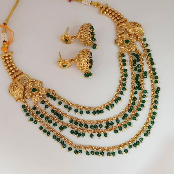 Padmawati Bangles Pearl Copper Necklace Set