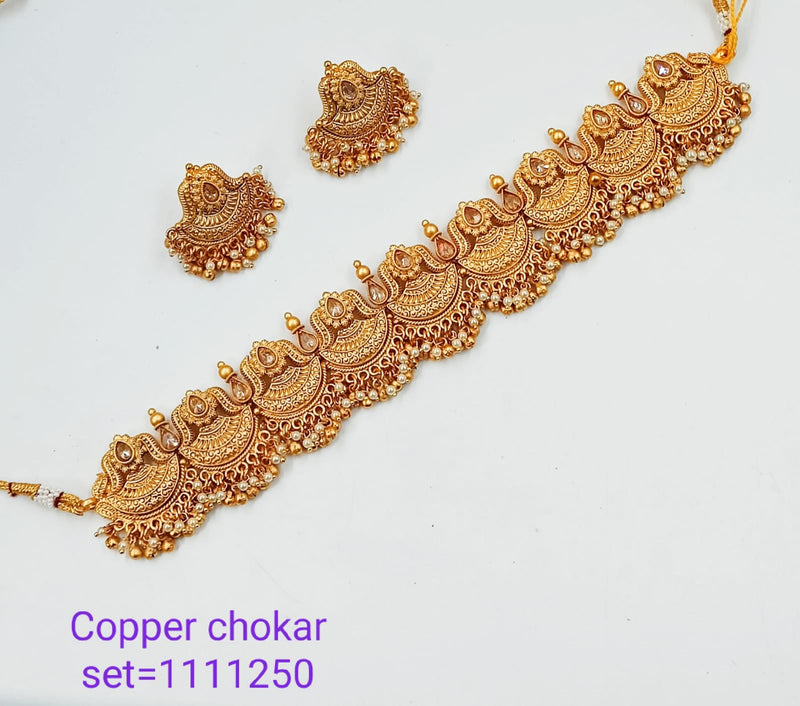 Padmawati Bangles Choker Copper Necklace Set
