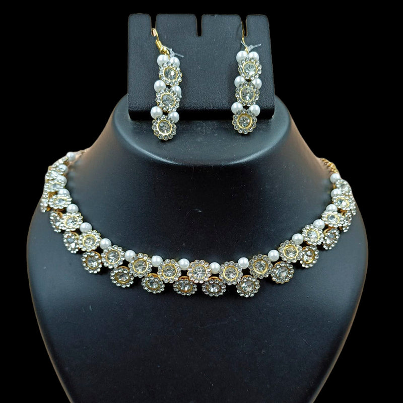 Padmawati Bangles Austrian Stone Gold Plated Choker Necklace Set