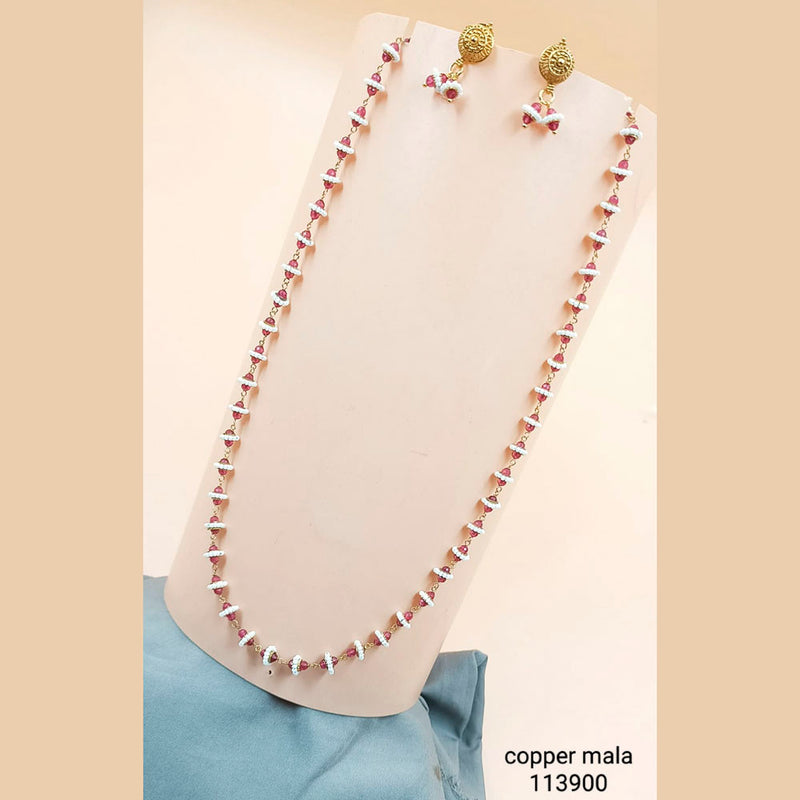 Copper hot sale pearl necklace