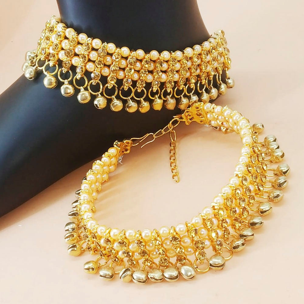 Padmawati Bangles Gold Plated Austrian Stone Payal