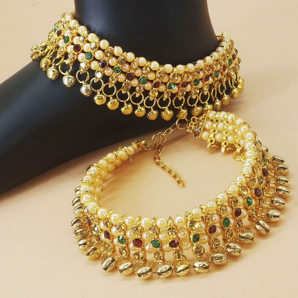 Padmawati Bangles Gold Plated Austrian Stone Payal