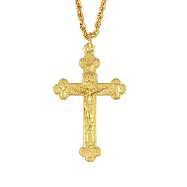 Missmister Pack Of 12 Gold Plated Cross Chain Pendant  - PCKL1111