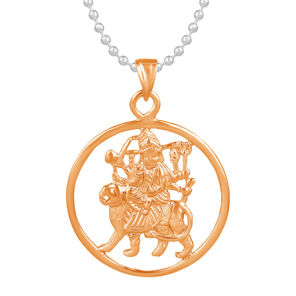 Missmister Brass Copper Plated Vaishno Sherawali Ma Durga Pendant Hind