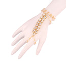 Etnico Gold-Plated Bracelet With Ring (Women)