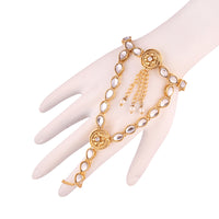 Etnico Gold-Plated Bracelet With Ring (Women)