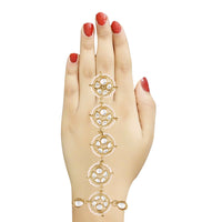 Etnico Gold-Plated Bracelet With Ring (Women)