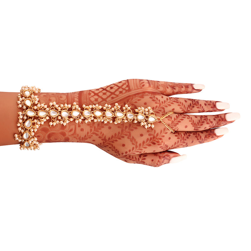 Etnico Gold-Plated Bracelet With Ring (Women)