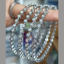 Pooja Bangles Gold & Silver Plated Ad Stone Bangles Set